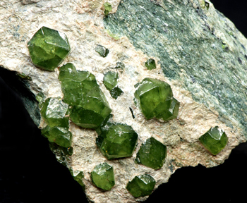 Demantoide - Sferlun mine, Malenco Valley, Sondrio Province, Lombardy, Italy