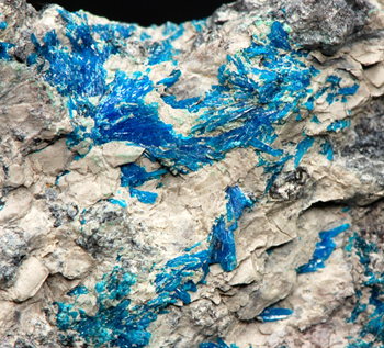 Chalcomenite - Baccu Locci Mine, Villaputzu, Cagliari Province, Sardegna, Italy