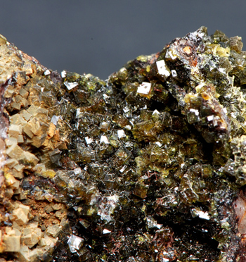 Pharmacosiderite - Redruth District, Cornwall, England, UK