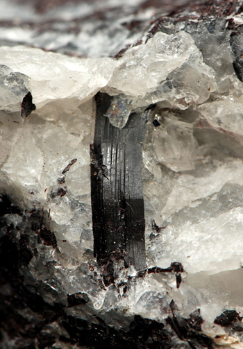 Piemontite - Praborna Mine, Saint Marcel, Aosta Valley - Italy