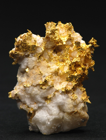 Gold - Brusson Mine, Fenillaz Lode, Ayas Valley, Val d'Aosta, Italy