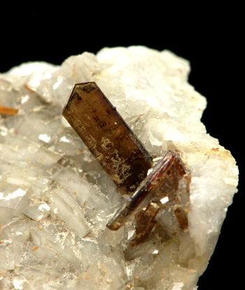 Allanite - Trimouns Talc Mine, Luzenac, Ari�ge, Midi-Pyr�n�es, France