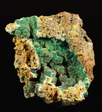 Rosasite - Zorzone Mine,  Vedra Valley,  Oltre il Colle,  Brembana Valley,  Bergamo Province,  Lombardy,  Italy