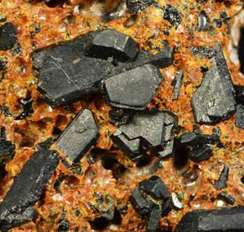 Augite - Limberg Quarries, Sasbach, Kaiserstuhl, Baden-Wrttemberg, Germany