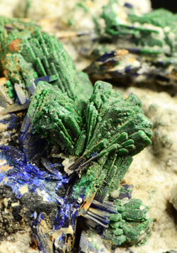 Malachite pseudomoph of Azurite - Funtanamare, Gonnesa, Carbonia - Iglesias, Sardegna, Italy