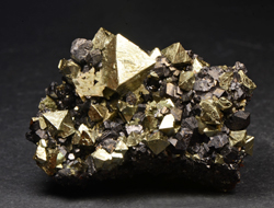 FERR1550 - Pyrite & Magnetite - Brosso Mine, Brosso, Turin, Piedmont, Italy