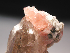Fluorite on smocky Quartz - Fiesch Glacier Area - Fiesch - Goms - Wallis (Valais) - Switzerland