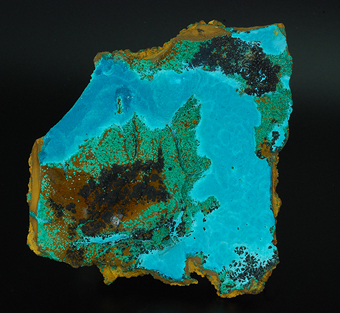 Rosasite and malachite - Ojuela mine - Mapim - Mun. de Mapim - Durango - Mexico