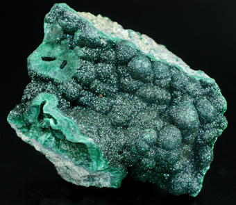 Heterogenite and malachite - L'Etoile du Congo mine - Lubumbashi - Katanga Copper Crescent - Katanga - Zaire