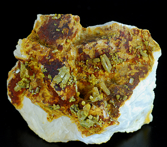 Pyromorphite - Les Farges mine - Ussel - Corrze - France