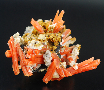 Red quartz and sphalerite - 2nd Sovietskii mine - Dal'negorsk -Primorskiy Kray - Far-Eastern Region - Russia