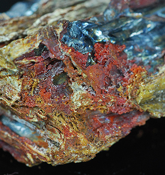 Ottensite over stibnite- Pereta mine - Pereta - Scansano - Grosseto prov. - Tuscany - Italy