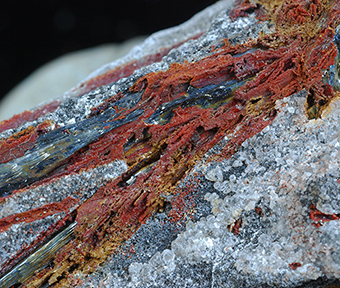 Ottensite over stibnite- Pereta mine - Pereta - Scansano - Grosseto prov. - Tuscany - Italy