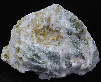 Bavenite and epidote- Pianasca Quarry - Villadossola - Ossola valley - Verbano-Cusio-Ossola prov. - Piedmont - Italy