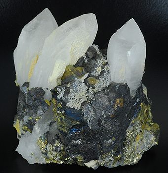 Quartz, pyrite and galena  Madan ore field - Rhodope mts - Smolyan Oblast - Bulgaria