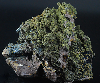 Corkite on goethite - Serra da Mina mine - Cercal - Santiago do Cacm - Setbal distr. - Portugal