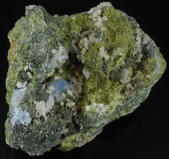 Gismondine and epidote - Vedretta della Miniera - Zebr valley - Valfurva - Valtellina -  Sondrio prov. - Lombardy - Italy