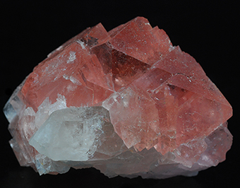 Pink fluorite- Leschaux glacier - Mont Blanc Massif - Chamonix - Haute-Savoie - Rhne-Alpes - France