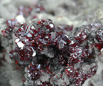 Proustite - Bouismas Mine - Bouismas - Bou Azer distr. - Tazenakht - Ouarzazate prov. - Souss-Massa-Dra Region - Morocco