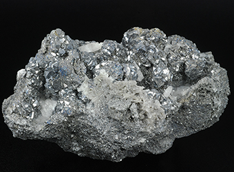 Skutterudite and quartz - Aghbar mine - Aghbar - Bou Azer Distr. - Tazenakht - Ouarzazate prov. - Souss-Massa-Dra Region - Morocco
