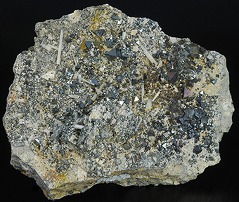 Hydroxylapatite (var. Carbonate-rich Hydroxylapatite) and magnetite - David Mosiah claim - Cerro Huaaquino - Potos Deptm. - Bolivia