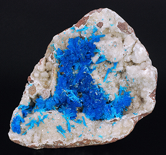 Cavansite and stilbite - Wagholi quarry - Poona distr. - Maharastra state - India