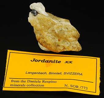 Jordanite - Lengenbach Quarry - Fld - Binn - Goms - Valais - Switzerland  TYPE LOCALITY
