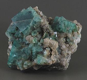 Fluorite and calcite - Rogerley mine - Frosterley - Weardale - North Pennines - Co. Durham - England