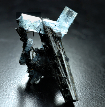 Beryl var. aquamarin with schorl - Erongo mts. - Namibia