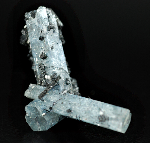 Beryl var. aquamarin with schorl - Erongo mts. - Namibia