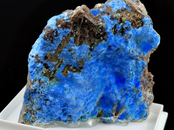 Cyanotrichite - Qinglong Sb-Au deposit - Qinglong Co. - Qianxi'nan Autonomous pref. - Guizhou prov. - China
