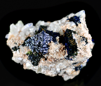 Hausmannite and calcite - Wessels mine - Hotazel - Kalahari Manganese Fields - Northern Cape prov. - South Africa