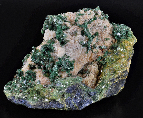 Fuchsite and glaucophane - Pollona mt. - Biella prov. - Piedmont - Italy