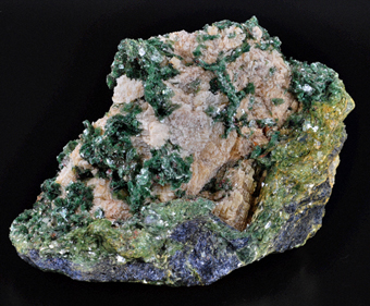 Fuchsite and glaucophane - Pollona mt. - Biella prov. - Piedmont - Italy