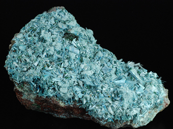 Plancheite - Mashamba West mMine - Kolwezi - Western area - Katanga Copper Crescent - Katanga (Shaba) - Democratic Republic of Congo (Za�re)