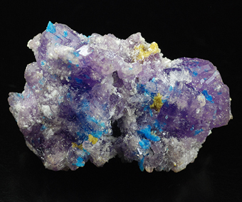 Coquimbite, chalcanthite and copiapite - Javier mine - Huachuas - Lucanas prov. - Ayacucho dept. - Peru