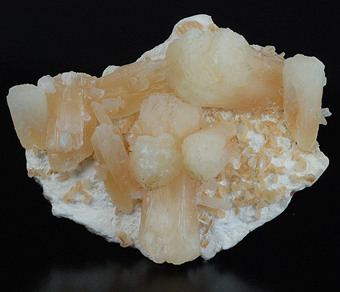 Stilbite over laumontite - Nasik quarry - Nasik distr. - Maharastra - India