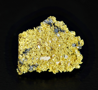 Orthobrannerite and gold - Fenillaz lode - Brusson mine - Aosta Valley - Italy