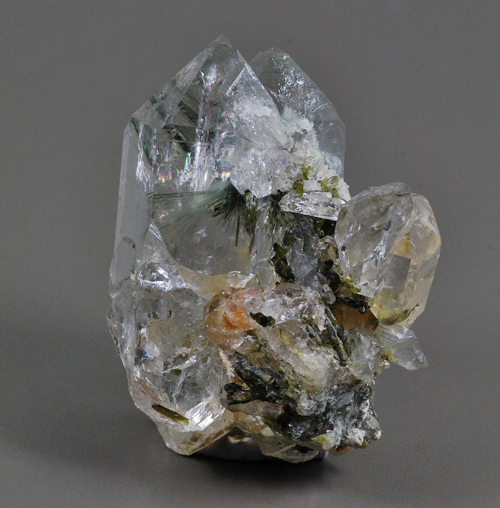Quartz, byssolite and epidot - Miage Glacier - Veny Valley - Monte Bianco Massif - Courmayeur - Aosta Valley - Italy