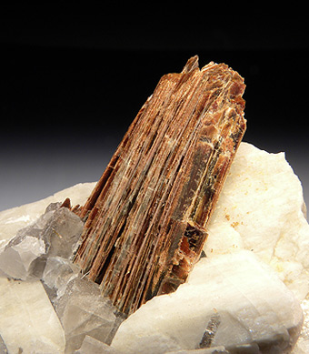 Niobophyllite on K-Feldspar - Mount Malosa, Malawi