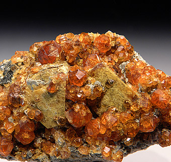Helvite with Spessartine - Wushan Spessartine Mine, Tongbei, Yunxiao Co., Zhangzhou Prefecture, Fujian Province, China
