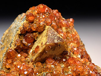 Helvite with Spessartine - Wushan Spessartine Mine, Tongbei, Yunxiao Co., Zhangzhou Prefecture, Fujian Province, China