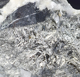 Antimony with Lollingite  - Samson Mine, St Andreasberg, St Andreasberg District, Harz Mts, Lower Saxony, Germany