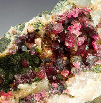 Cobaltaustinite with Roselite -   Bou Azer District , Tazenakht, Ouarzazate Province, Souss-Massa-Dra Region, Morocco