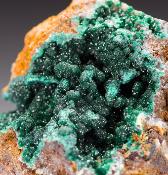 Pseudomalachite - Silberbrnnle Mine, Haigerach valley, Gengenbach, Black Forest, Baden-Wrttemberg, Germany