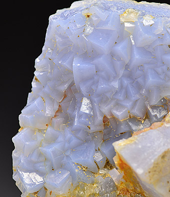 Chalcedony ps After Fluorite - Trestia,  Deva,  Hunedoara Co.,  Romania