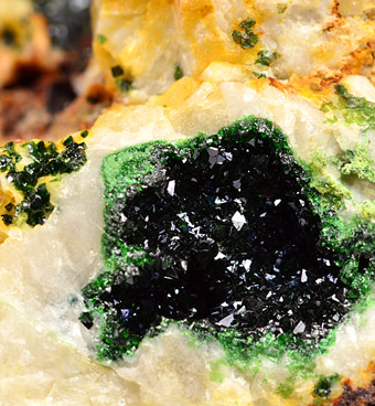 Libethenite - Podlipa deposit, Ľubietov, Bansk Bystrica Co., Bansk Bystrica Region, Slovakia (Type Locality)