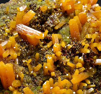 Wulfenite on Mimetite - Ojuela Mine, Mapim, Mun. de Mapim, Durango, Mexico