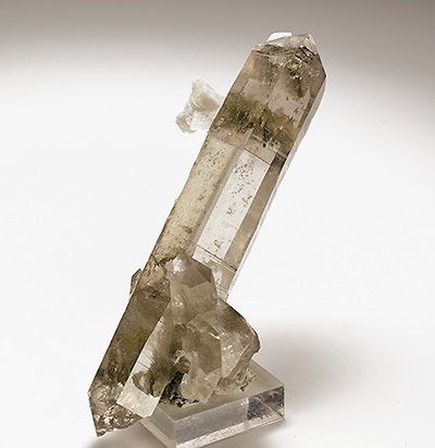 Quartz var. Smoky Quartz - Cavradi gorge, Curnera Valley, Tujetsch (Tavetsch), Vorderrhein Valley, Grischun (Grisons; Graubnden), Switzerland