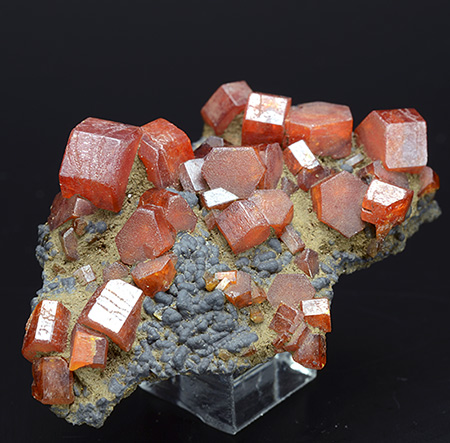 Vanadinite - Vein 12, Jbel Tadaout, Taouz, Er Rachidia Province, Mekns-Tafilalet Region, Morocco